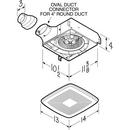 Broan White Bathroom Exhaust Fan in White 