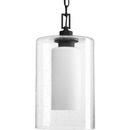Progress Lighting Black 100W 1-Light Outdoor Pendant 