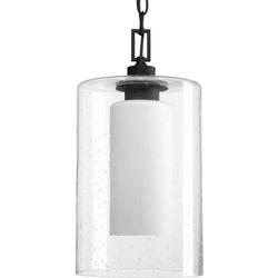 100W 1-Light Outdoor Pendant in Black