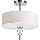 Progress Lighting Polished Chrome 100W 2-Light Medium Incandescent Semi-Flush Ceiling Light 