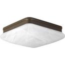 3-3/4 x 11 in. Close-to-Ceiling Light Fixture with Alabaster Glass in Antique Bronze