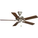 Progress Lighting Brushed Nickel 52 in. 5-Blade Ceiling Fan 