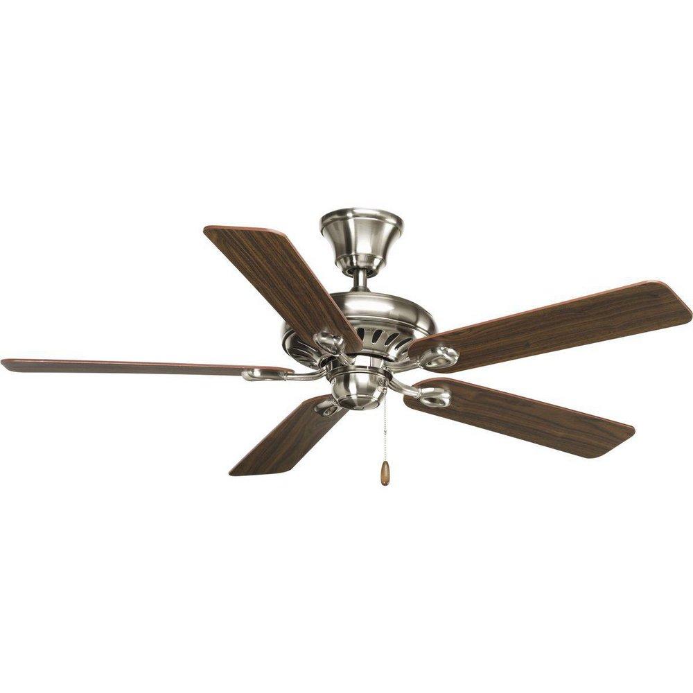Progress Lighting Brushed Nickel 52 in. 5-Blade Ceiling Fan 
