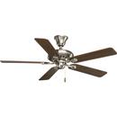 Progress Lighting Brushed Nickel 52 in. 5-Blade Ceiling Fan 