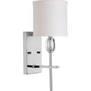75W 1-Light Wall Fixture in Polished Chrome
