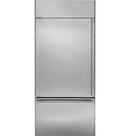 36 in. 21.33 cu. ft. Bottom Mount Freezer Refrigerator in Stainless Steel