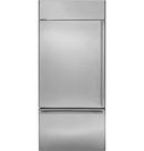 Monogram&reg; Stainless Steel 36 in. 14.99 cu. ft. Bottom Mount Freezer Refrigerator 