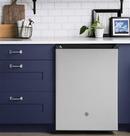 GE&reg; Stainless Steel 23-5/8 in. 5.12 cu. ft. Compact and Undercounter Refrigerator 