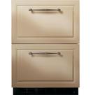 Monogram&reg; Panel Ready 23-3/4 in. 5 cu. ft. Double Drawer Refrigerator 