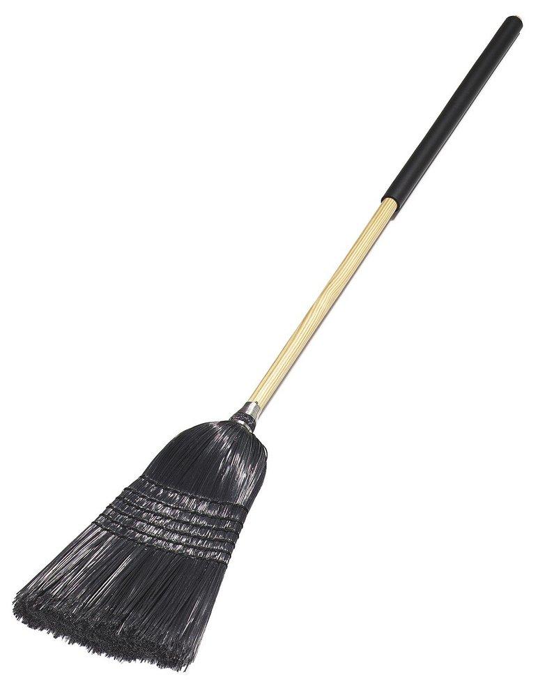 Carlisle Black Synthetic Corn Janitor Broom in Black 