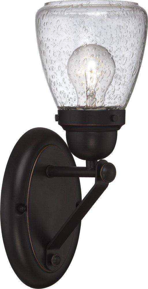 NUVO Sudbury Bronze 1-Light Vanity Light Fixture 