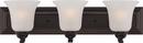 NUVO Sudbury Bronze 60W 3-Light Medium E-26 Incandescent Vanity Fixture 