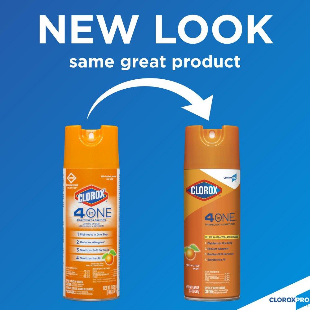 Clorox Clear Disinfectant Sanitizer Cleaner in Clear 