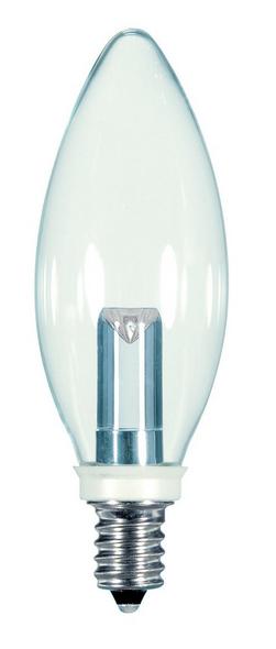 3-5/8 in. BA9 1/2 LED Light Bulb with a Candelabra E-12 Base in Warm White