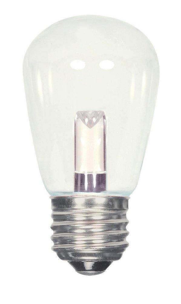 SATCO Warm White S14 LED Bulb Medium E-26 Base 2700 Kelvin 360 Degree 120V in Warm White 