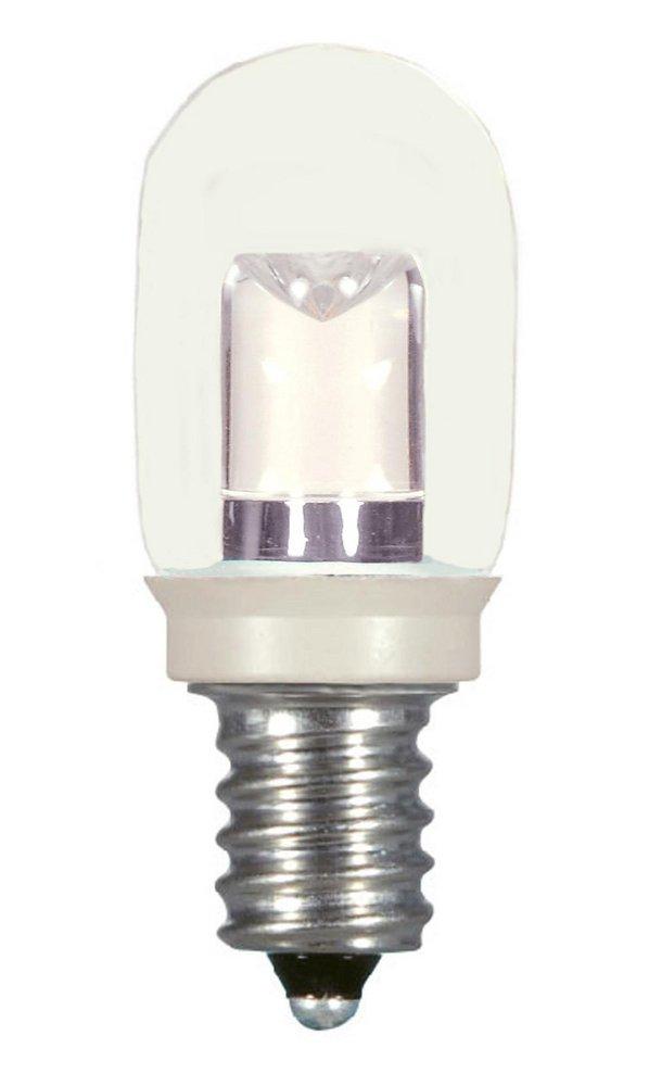 SATCO Warm White T6 LED Bulb Candelabra E-12 Base 2700 Kelvin 360 Degree 120V in Warm White 