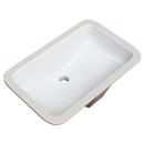 PROFLO® White 18 x 12 in. Undermount Bathroom Sink (Mounting Clips Included) 