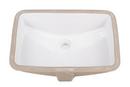 PROFLO&reg; White 18 x 12 in. Undermount Bathroom Sink (Mounting Clips Included) 