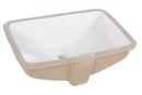 PROFLO&reg; White 18 x 12 in. Undermount Bathroom Sink (Mounting Clips Included) 