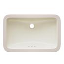 21 in. Undermount Rectangular Vitreous China Bathroom Sink in Biscuit