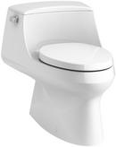 KOHLER White 1.28 gpf Elongated One Piece Toilet with Left-Hand Trip Lever 