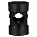 Black ABS DWV Double Sanitary Tee 