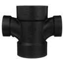 Black ABS DWV Double Sanitary Tee 