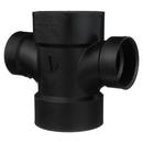 Black ABS DWV Double Sanitary Tee 