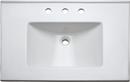 Mirabelle&reg; White 31 in x 22 in Single Bowl Fireclay Vanity Top 