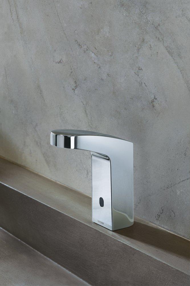 Moen Polished Chrome No Handle Sensor Bathroom Sink Faucet 