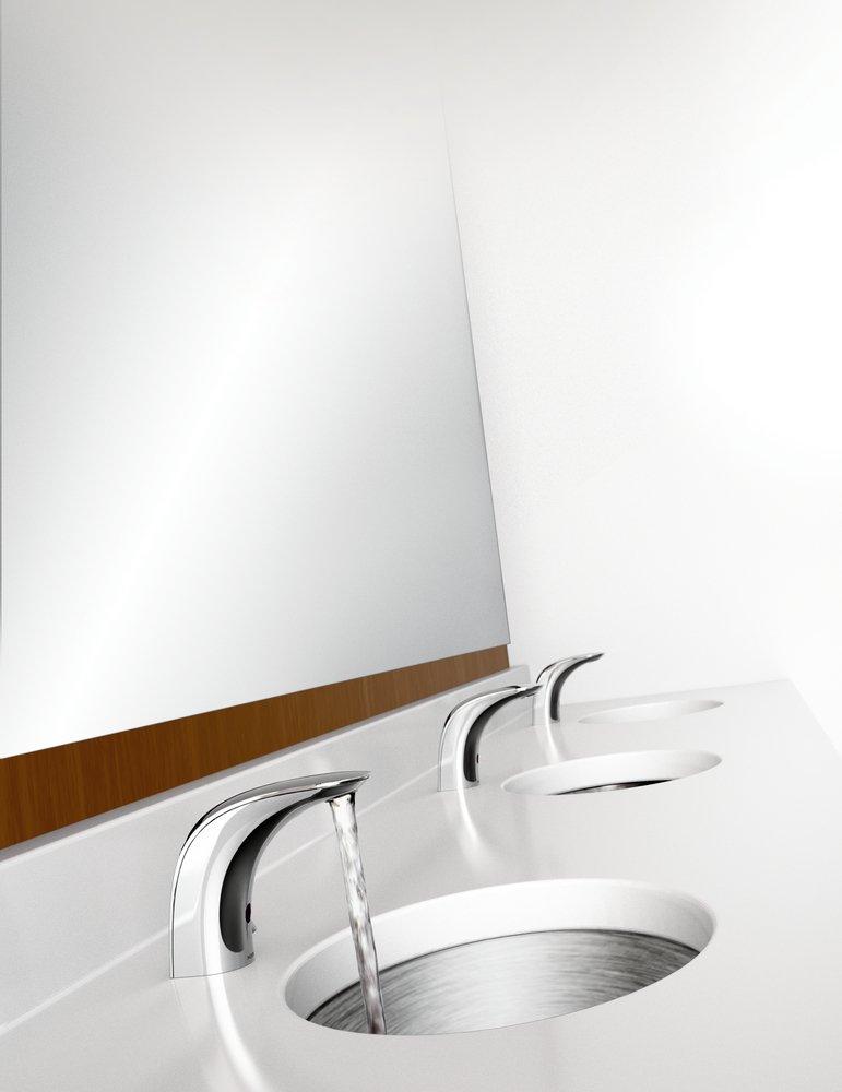 Moen Polished Chrome No Handle Sensor Bathroom Sink Faucet 