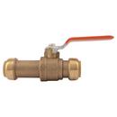 SharkBite&reg; Natural Brass DZR Brass Full Port Push 200# Ball Valve 