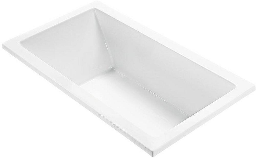 MTI Whirlpools&reg; White 66 x 36 in. Soaker Drop-In Bathtub with Left Drain 