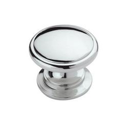 1-1/4 in. Round Cabinet Knob in Polished Chrome