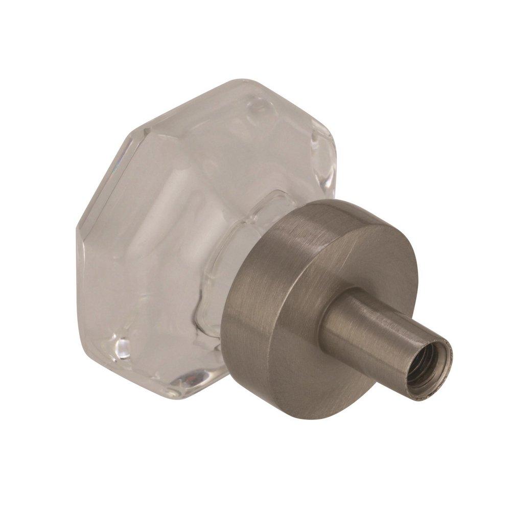 Amerock Clear/Satin Nickel Knob 