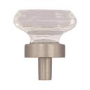Amerock Clear/Satin Nickel Knob 