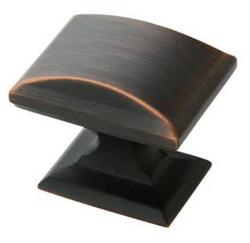 1-1/4 in. Rectangle Cabinet Knob in Oil Rubbed Bronze