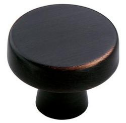 1-5/16 in. Round Cabinet Knob in Oil Rubbed Bronze