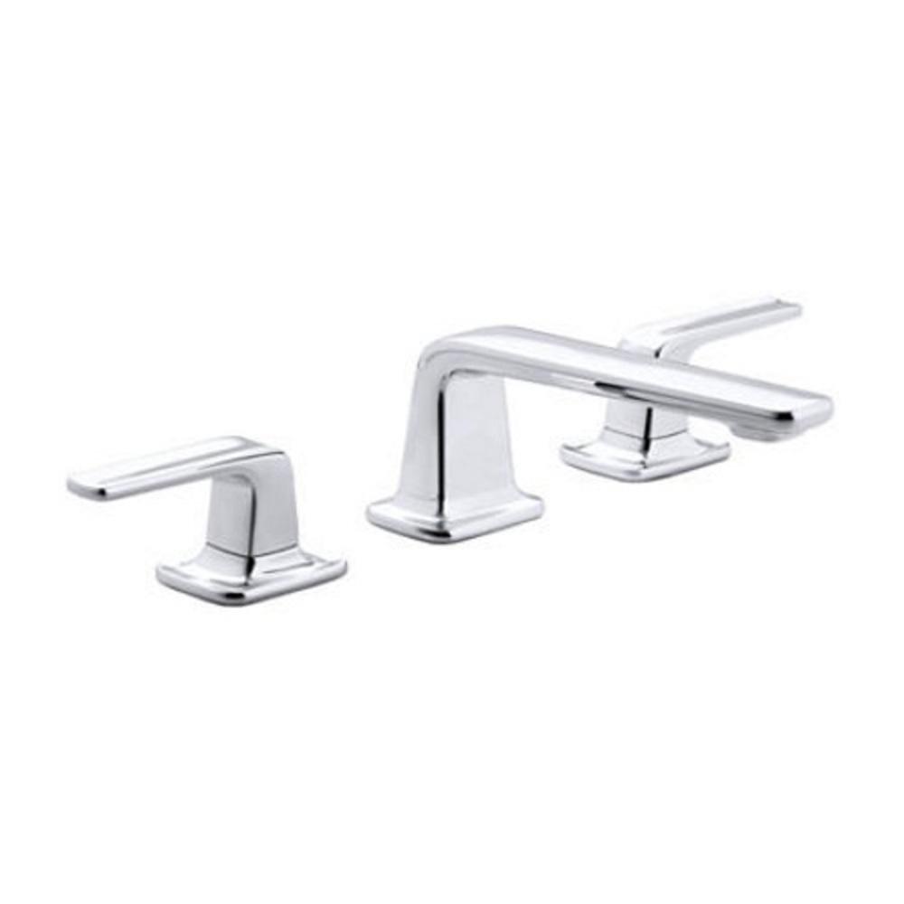 Kallista Polished Chrome Two Handle Widespread Bathroom Sink Faucet 