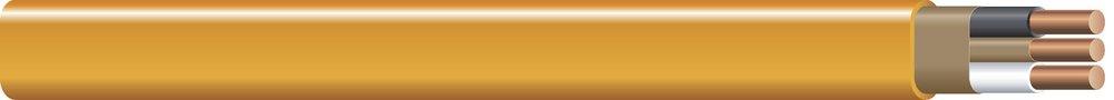 Southwire® Orange 10 ga 2-Conductor Solid Copper NM-B Cable in Orange 