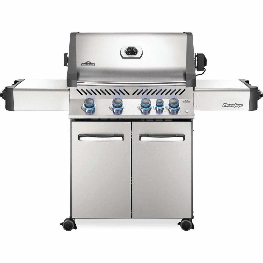 Wolf Steel Stainless Steel 64-1/4 in. 4-Burner Natural Gas Grill 