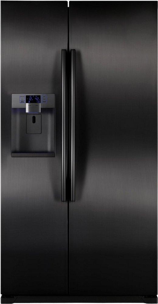 Samsung Black 35-15/16 in. 24 cu. ft. Counter Depth, Side-By-Side, Full Refrigerator 