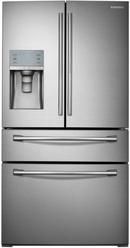 35-3/4 in. 20.5 cu. ft. French Door and Full Refrigerator in Stainless Steel/Grey