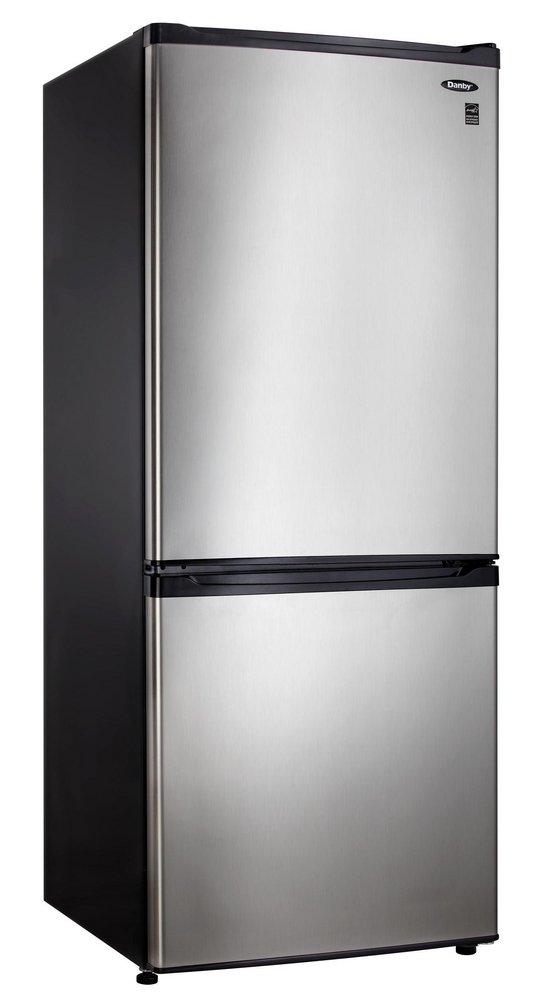 Danby Stainless Steel 23-13/16 in. 9.2 cu. ft. Bottom Mount Freezer Refrigerator 