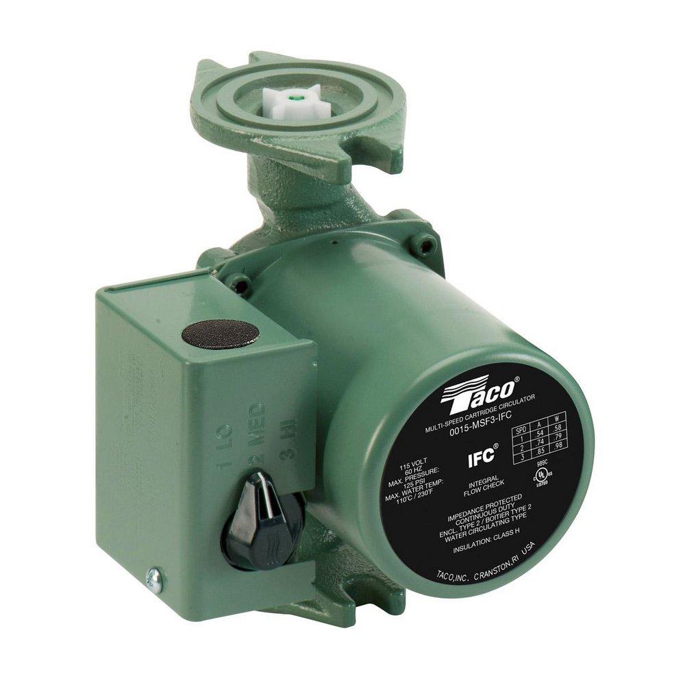Taco 115V 18 gpm Flanged 125 psi Cast Iron Circulator Pump 