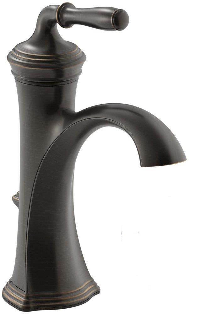 KOHLER Oil Rubbed Bronze Single Handle Centerset Bathroom Sink Faucet 