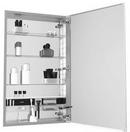 30 x 23-1/4 x 4-5/8 in. Flat and Beveled Glass Top Cabinet with Right Hinge and Electric