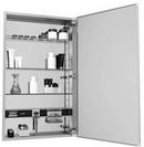 30 in. Surface Mount and Recessed Mount Medicine Cabinet in Satin Anodized Aluminum