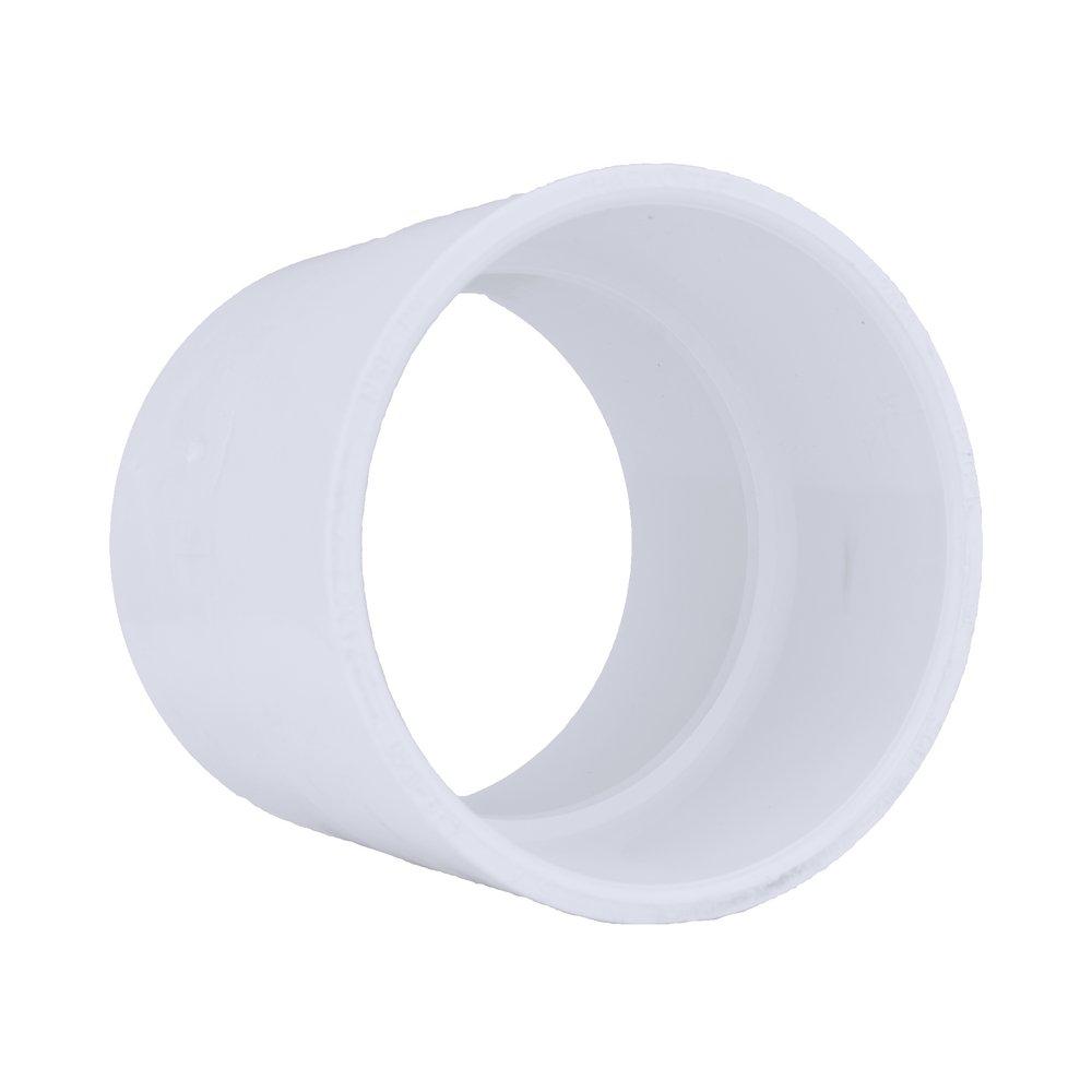 White PVC Schedule 40 Coupling 