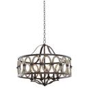 6-Light Pendant in Florence Gold